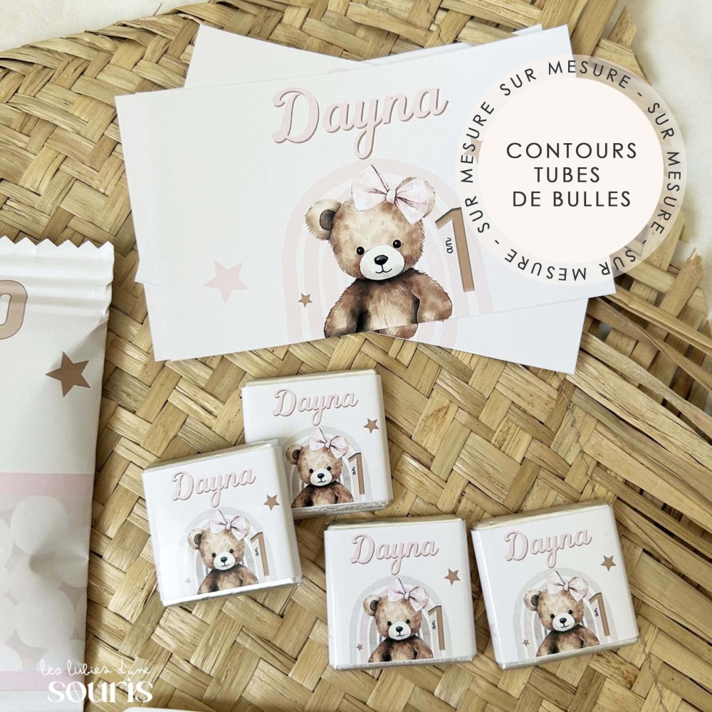 ★ Etiquettes pour flacons à bulles (x6) - Thème personnalisable. - Sur mesure