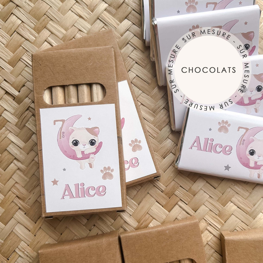  ★ Crayons de couleur (x6) - Thème personnalisable