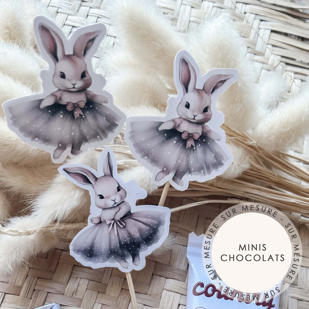 ★ Cupcakes Toppers x6 - Thème personnalisable - Sur mesure