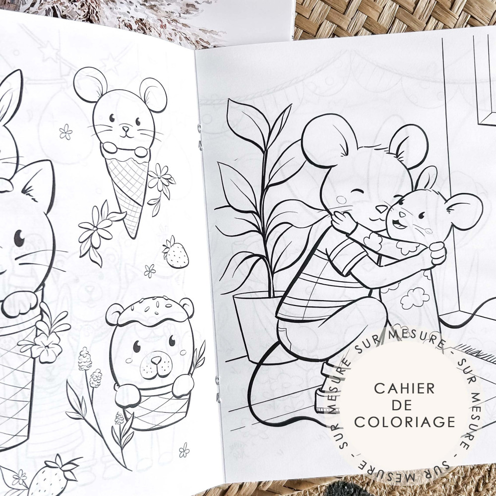 ★ Cahier de coloriage (x6) - Thème personnalisable