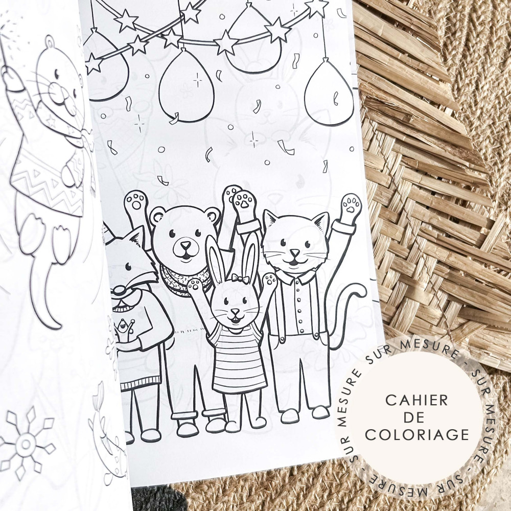 ★ Cahier de coloriage (x6) - Thème personnalisable