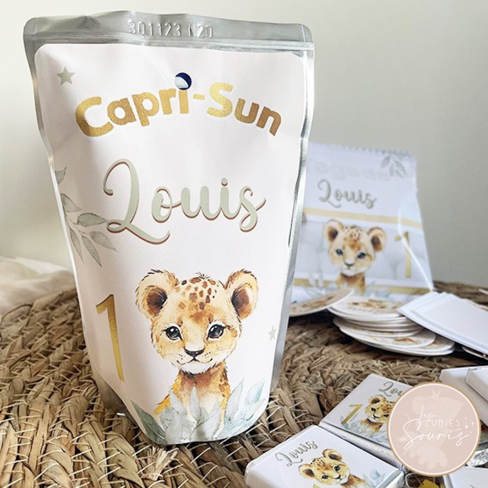 ★ Etiquettes autocollantes pour capri-Sun - Thème personnalisable