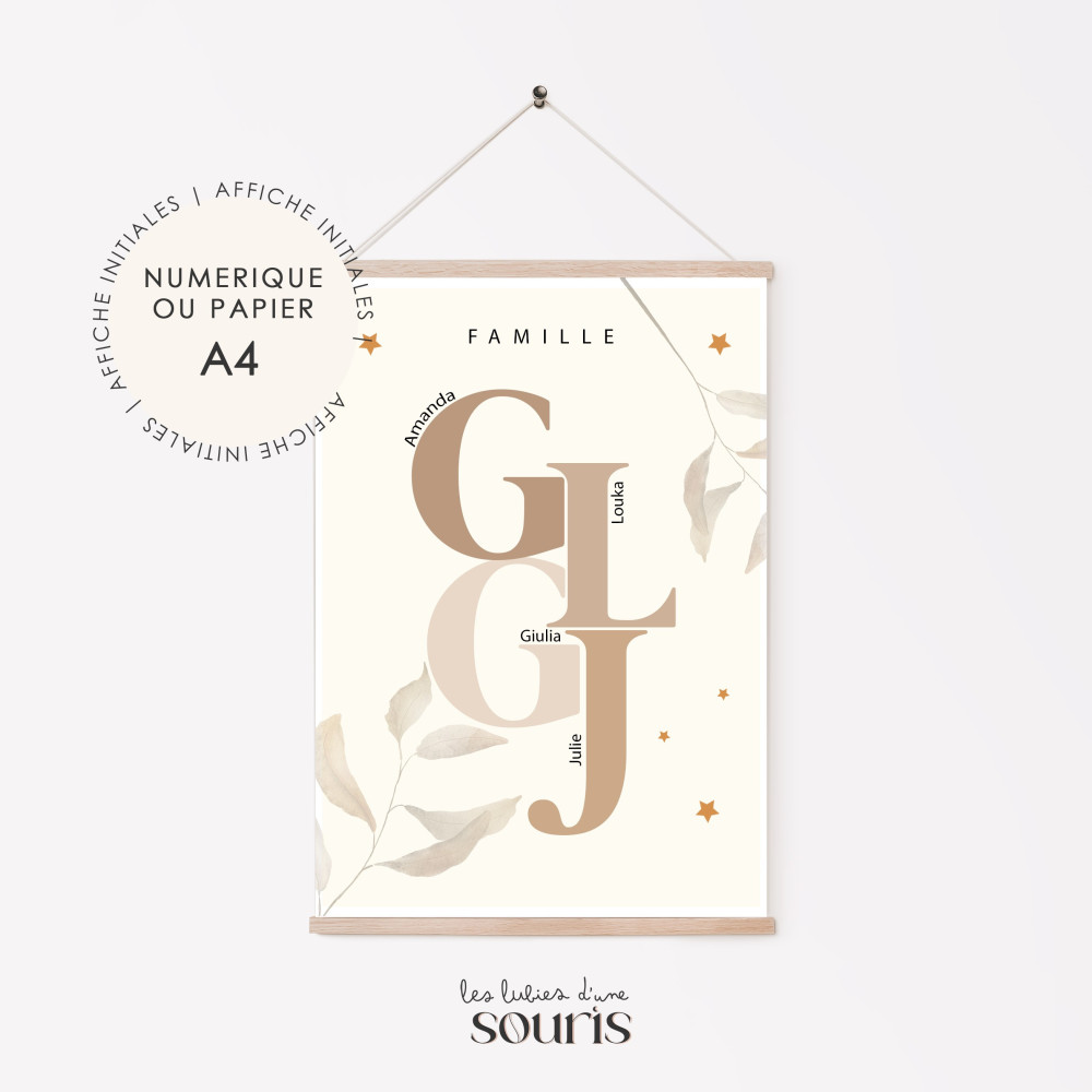 ★ Affiche - INITIALES - NEUTRAL