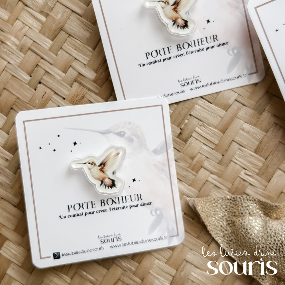 Pin’s Colibri – Porte-bonheur pour les mamans en parcours PMA 
