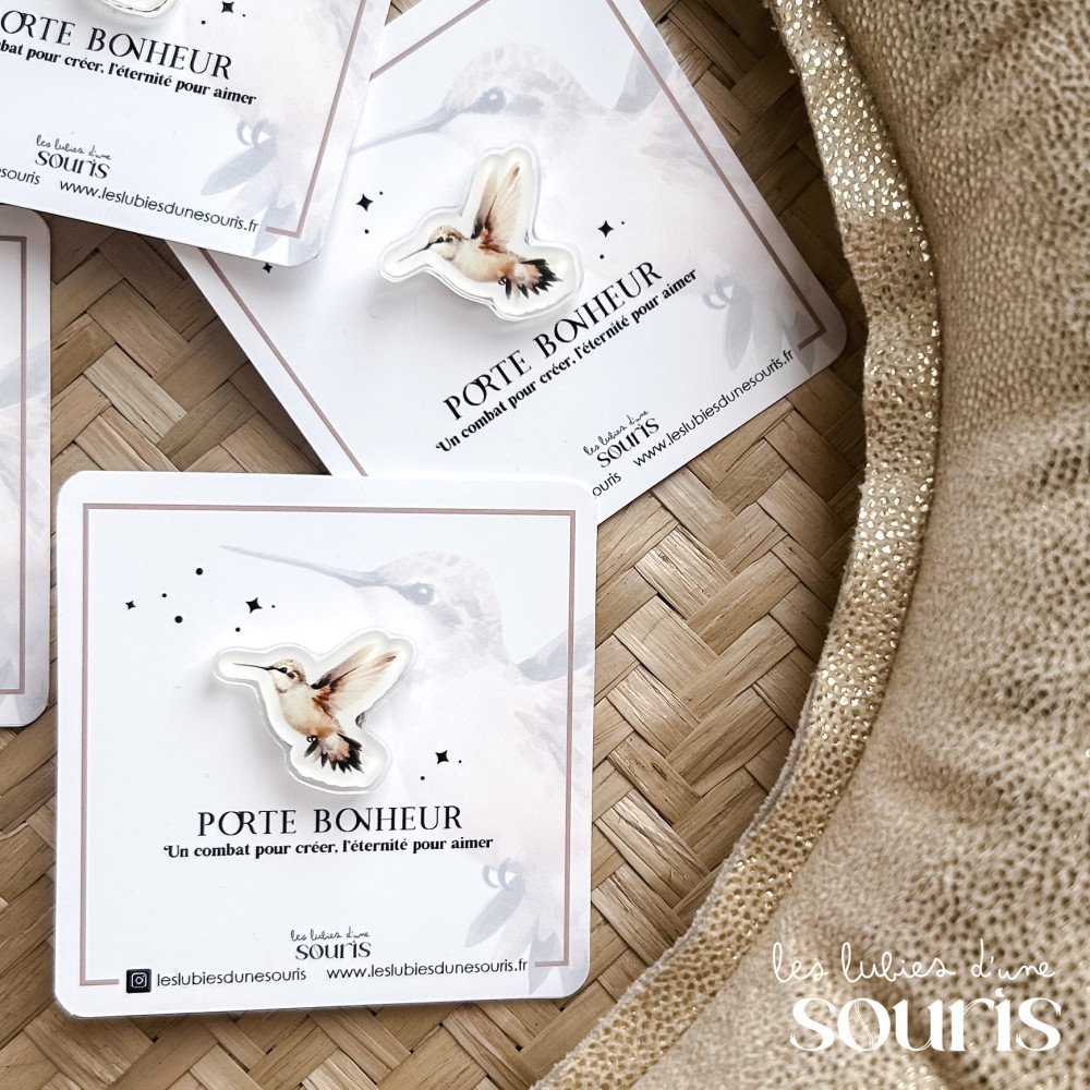 Pin’s Colibri – Porte-bonheur pour les mamans en parcours PMA 