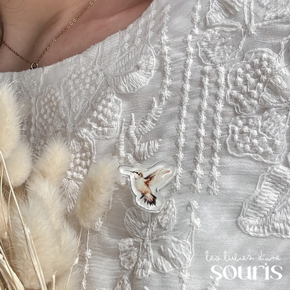 Pin’s Colibri – Porte-bonheur pour les mamans en parcours PMA 