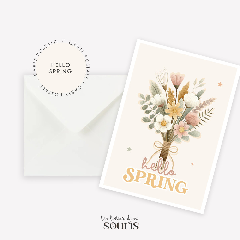 ★ PRINTEMPS | Carte postale | Hello Spring 