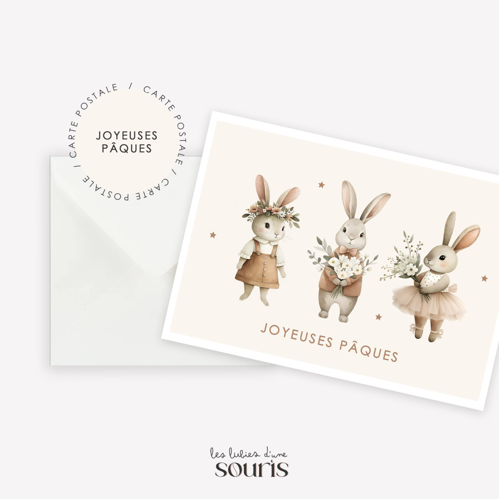 ★ PRINTEMPS | Carte postale | Joyeuses Pâques