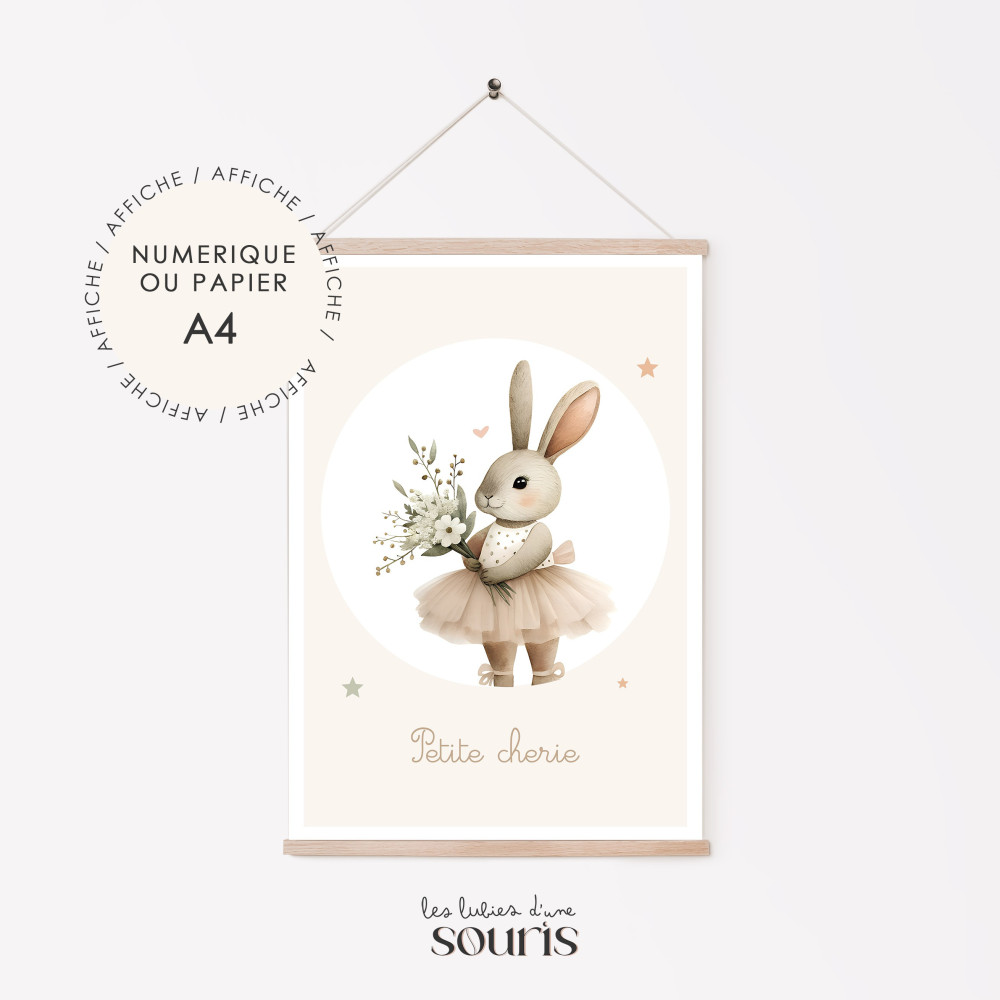 ★ PRINTEMPS | Affiche - Petite chérie