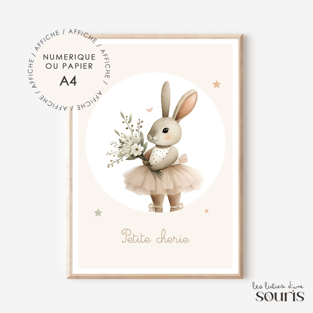 ★ PRINTEMPS | Affiche - Petite chérie