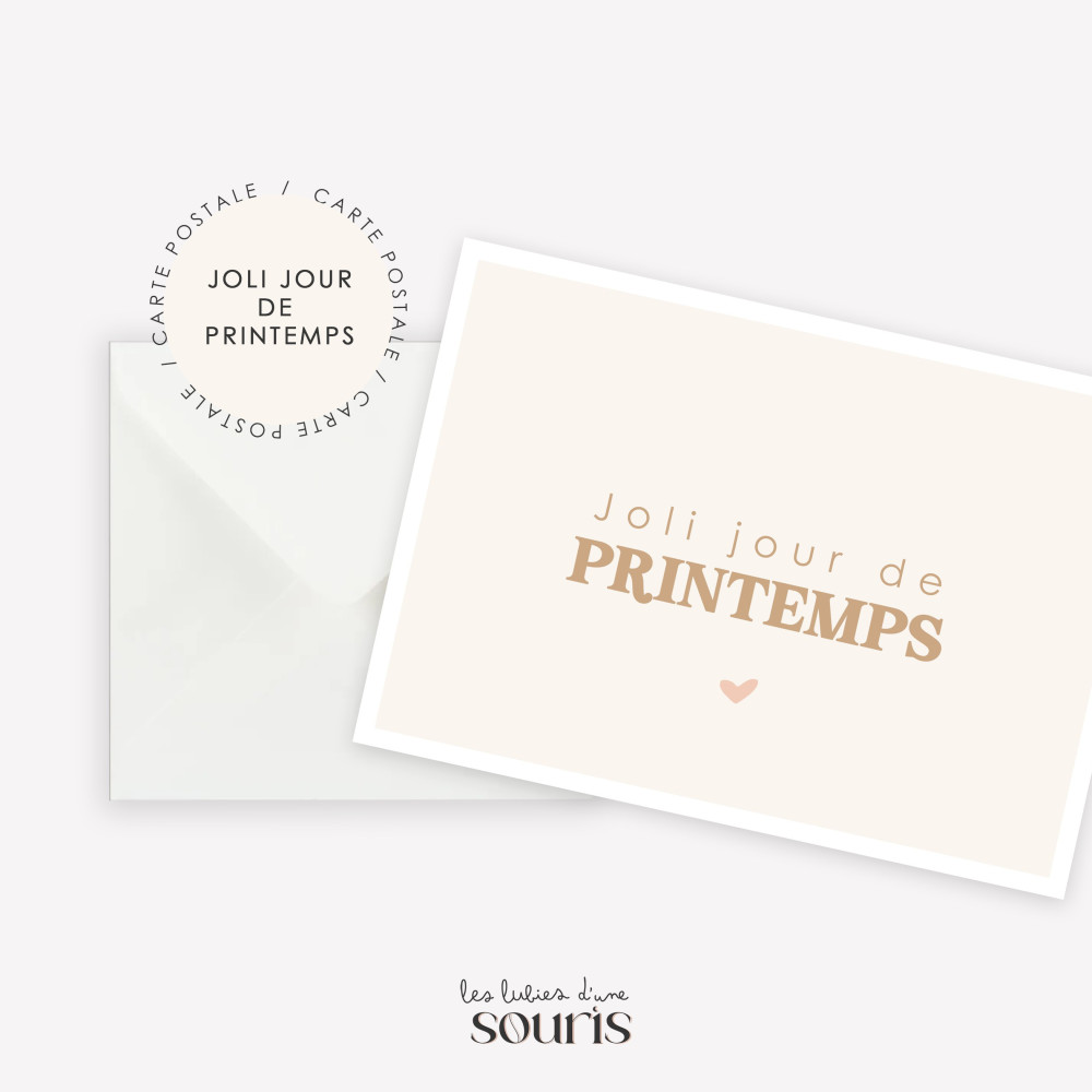 ★ PRINTEMPS | Carte postale | Joli jour de printemps