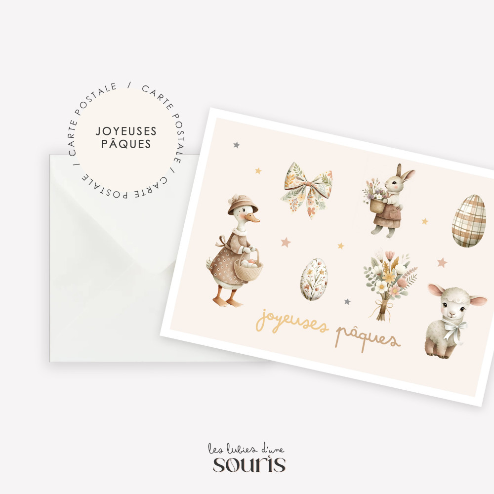 ★ PRINTEMPS | Carte postale | Joyeuses Pâques