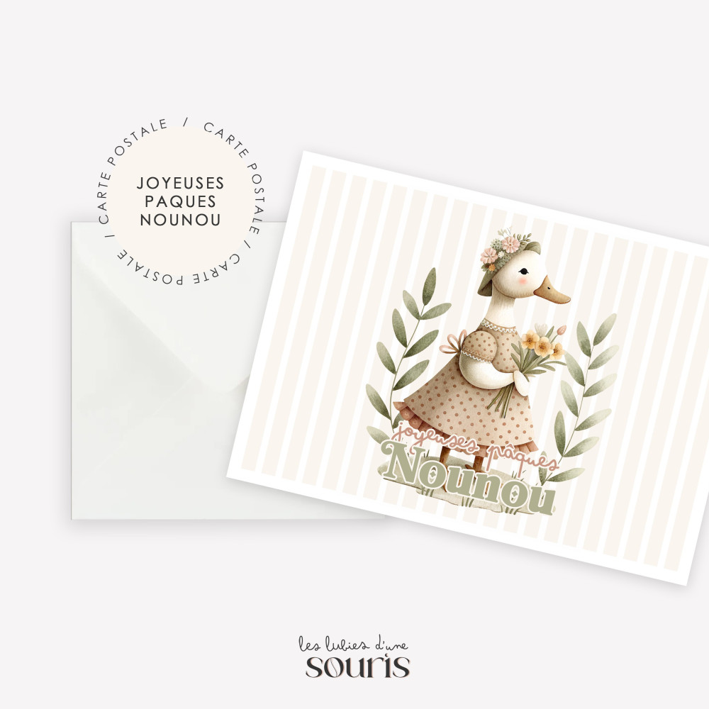 ★ PRINTEMPS | Carte postale | Joyeuses Pâques Nounou
