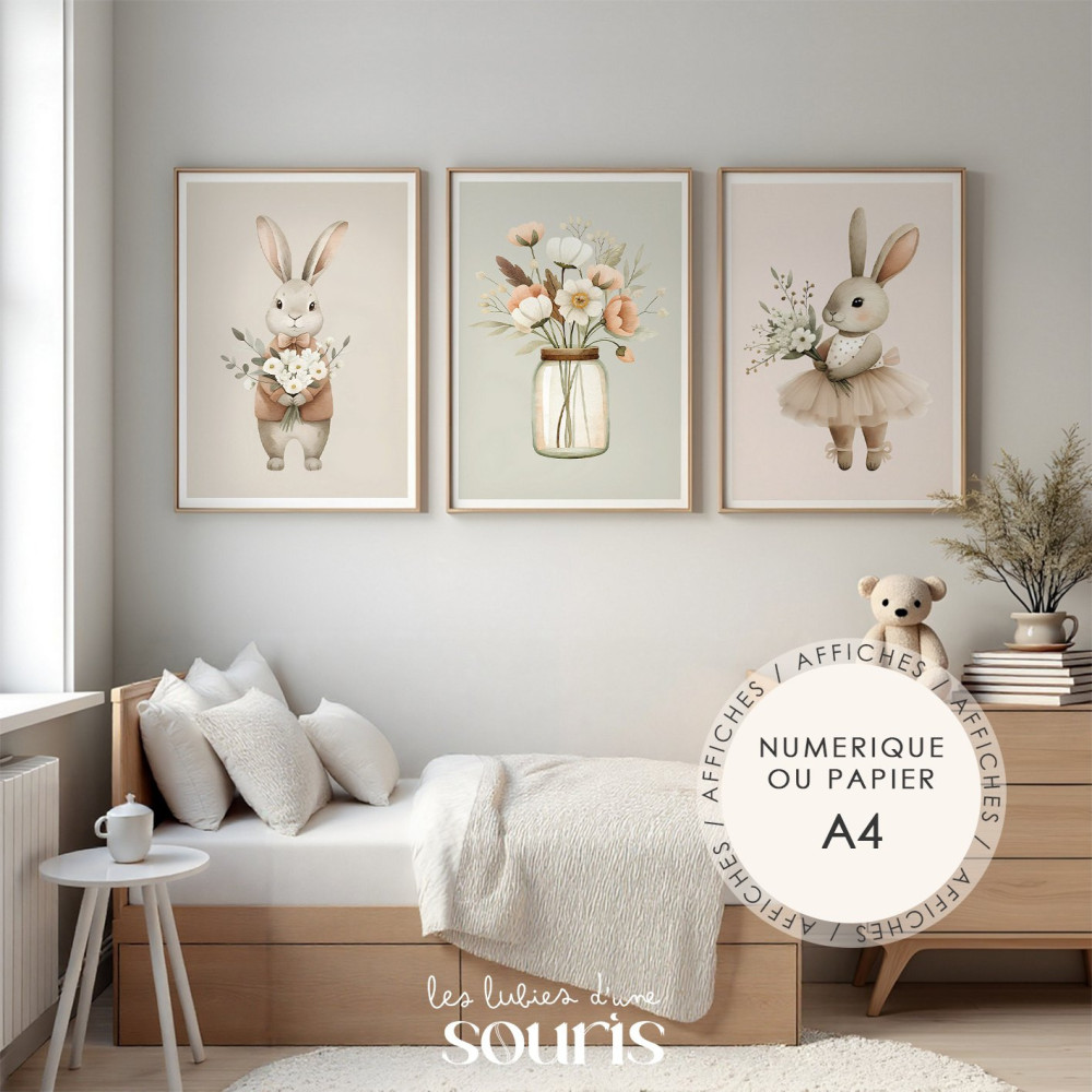 ★ PRINTEMPS | Lot de 3 affiches