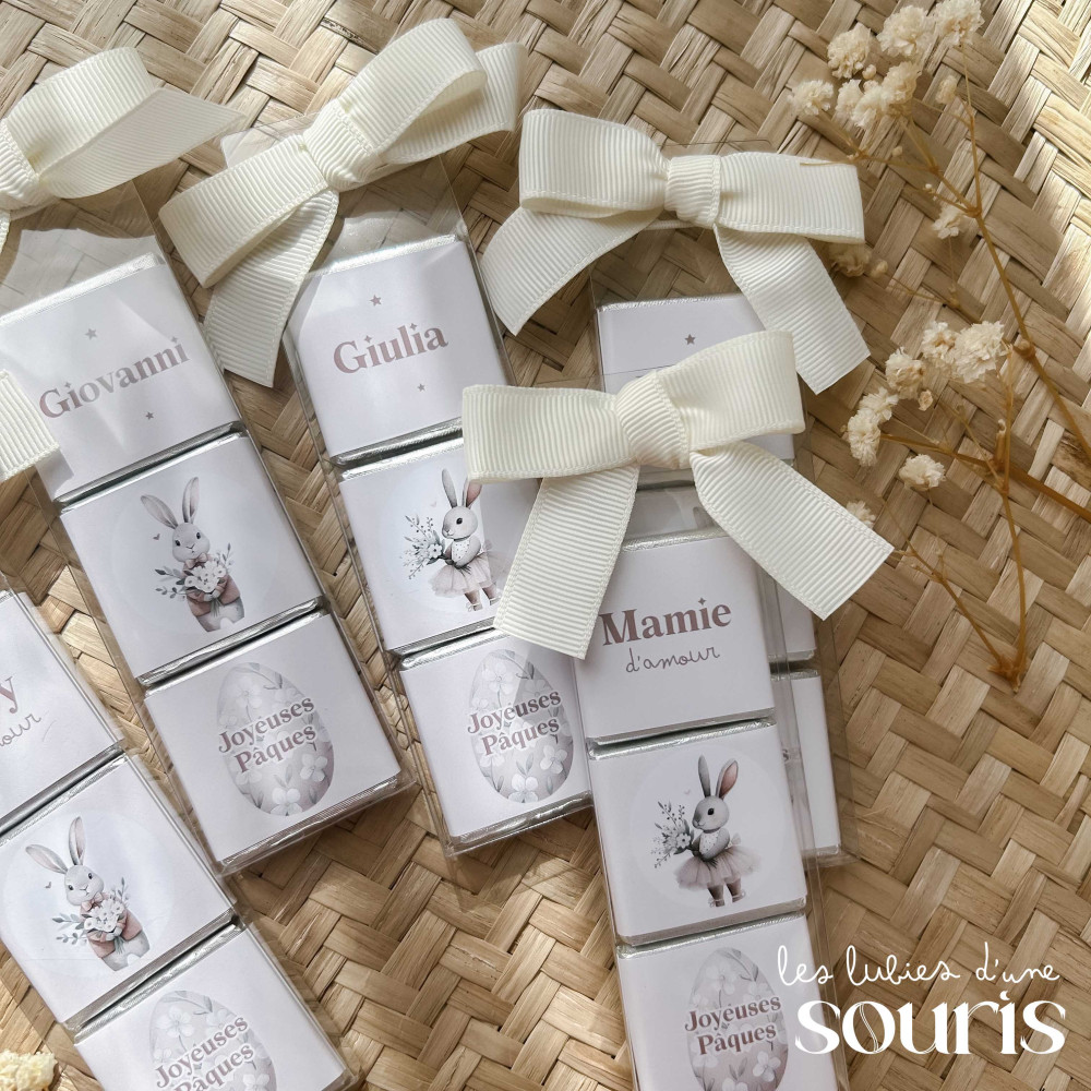 ★ PÂQUES | Tubes de chocolats personnalisés 