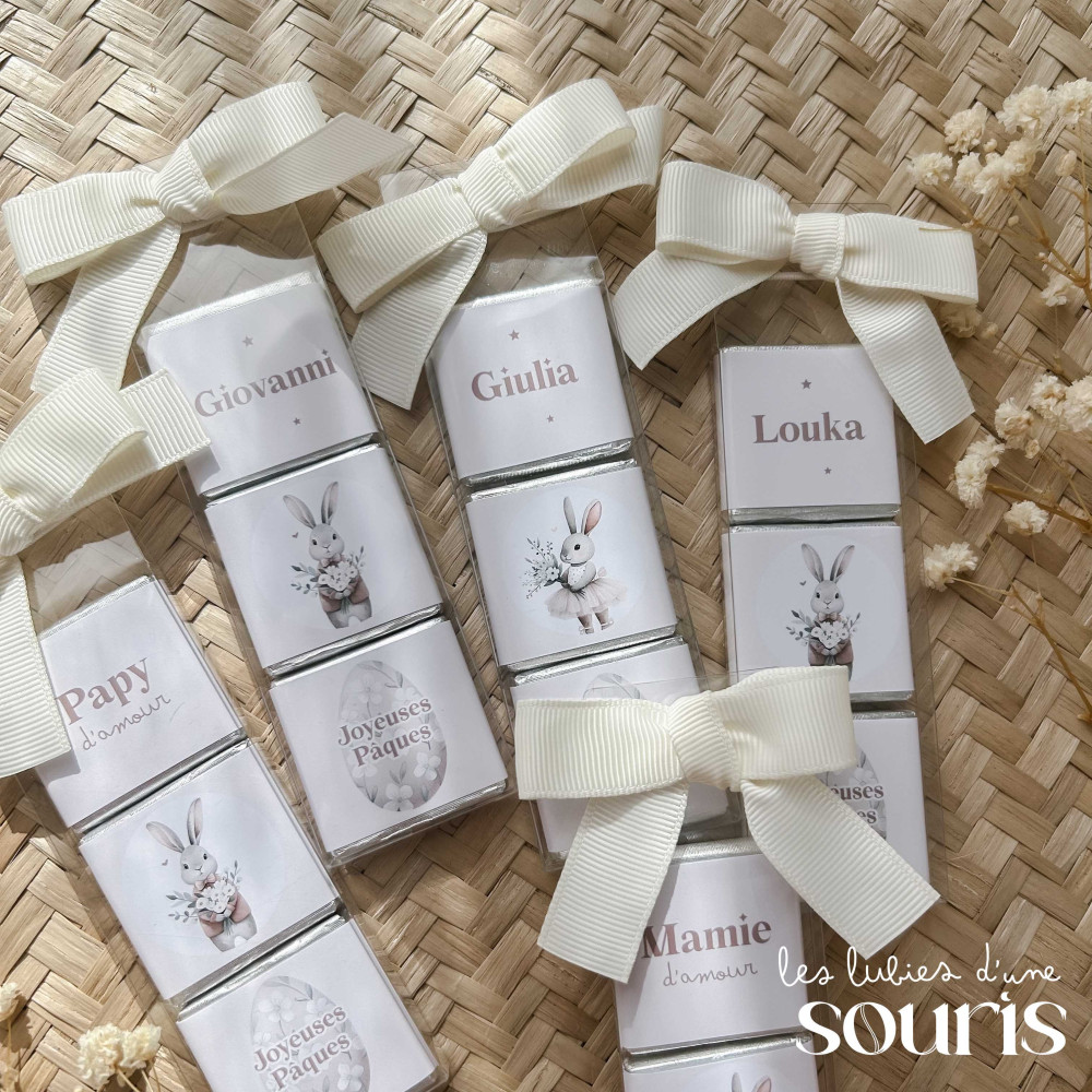 ★ PÂQUES | Tubes de chocolats personnalisés 