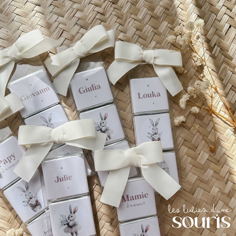 ★ PÂQUES | Tubes de chocolats personnalisés 