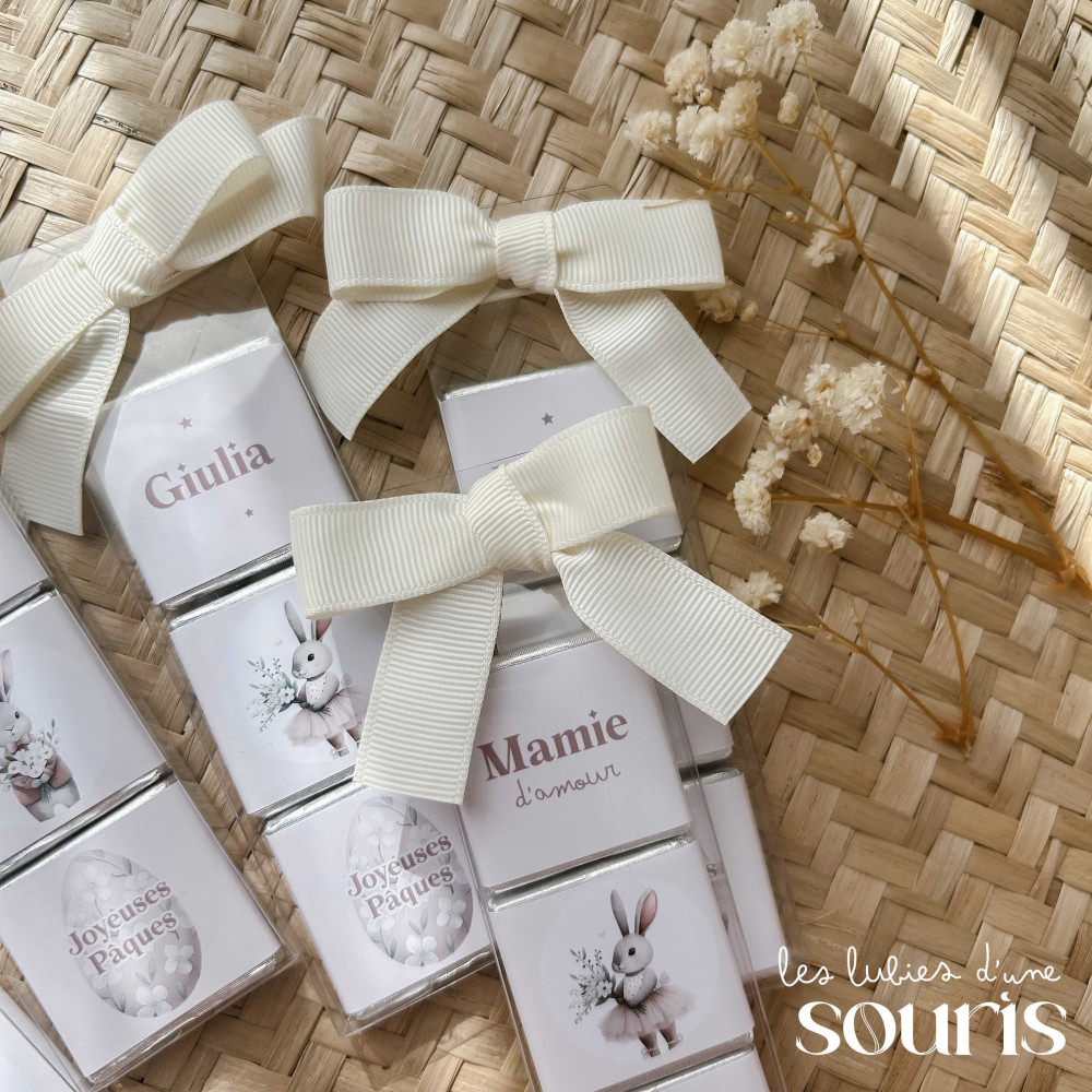 ★ PÂQUES | Tubes de chocolats personnalisés 