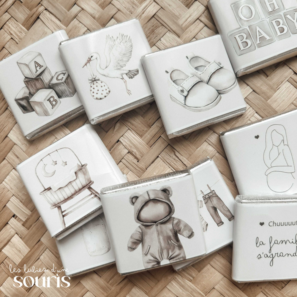 ★ Minis chocolats (x12)  / annonce grossesse, mariage...