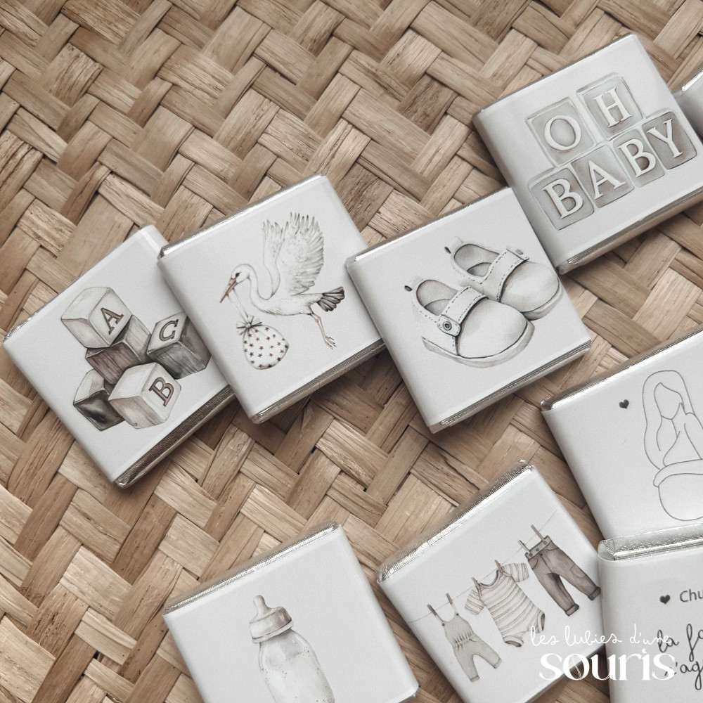 ★ Minis chocolats (x12)  / annonce grossesse, mariage...