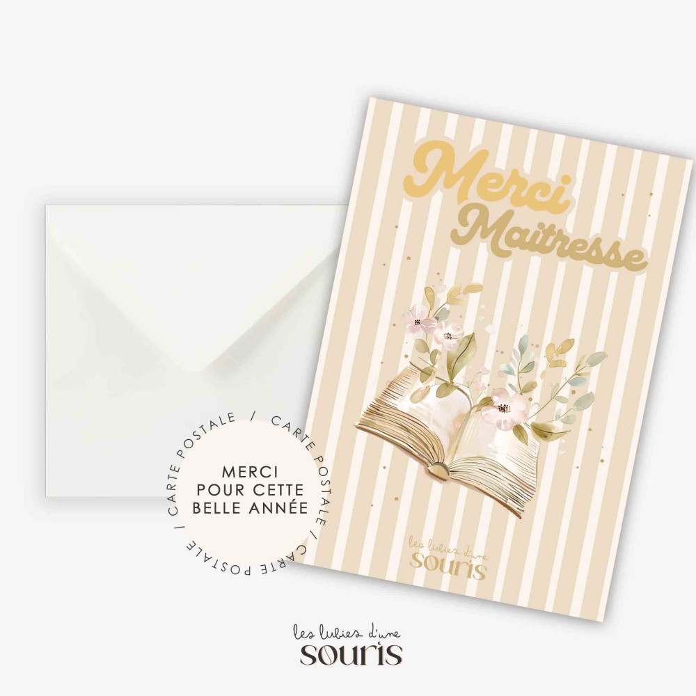 ★ Cadeau de fin d'année | Trésors d’école | Carte postale