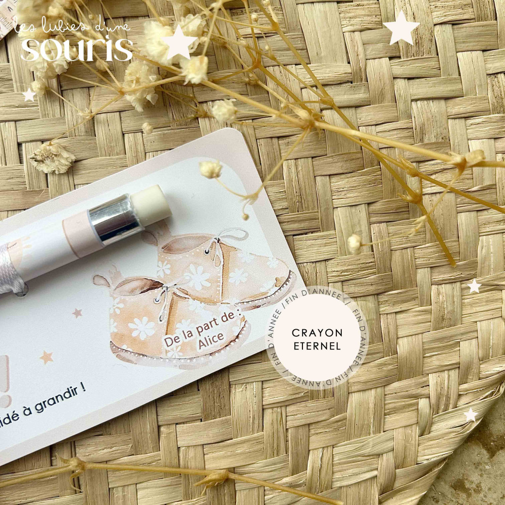 ★ Cadeau de fin d'année | Trésors d’école | Crayon éternel