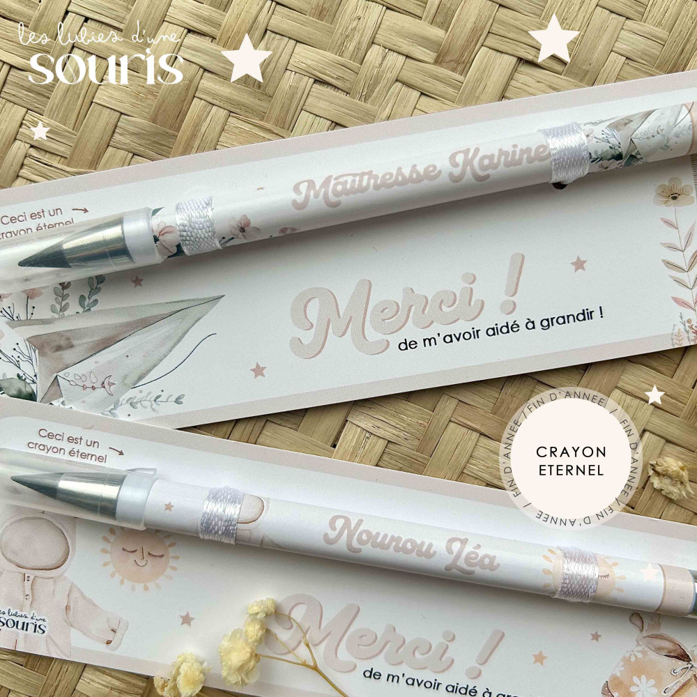 ★ Cadeau de fin d'année | Premiers mercis | Crayon éternel