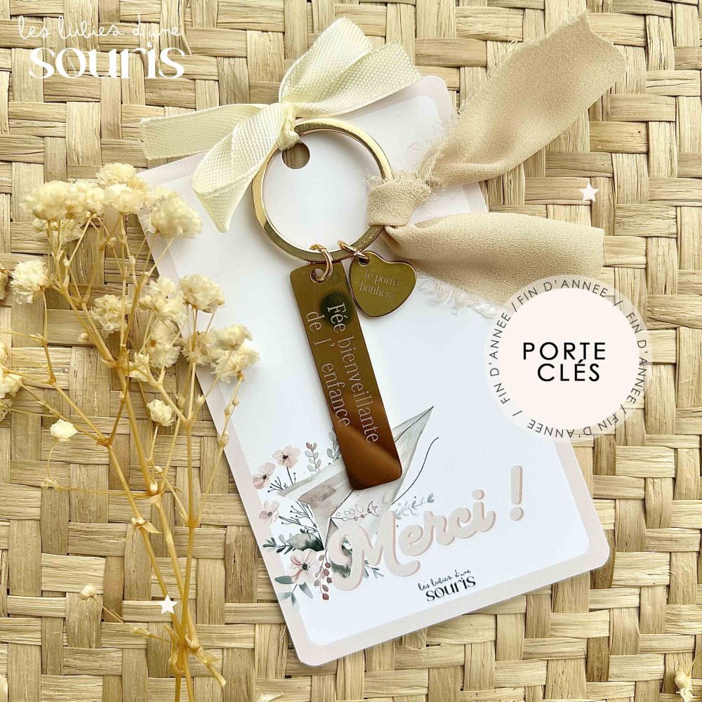 ★ Cadeau de fin d'année | Trésors d’école | Porte clé 