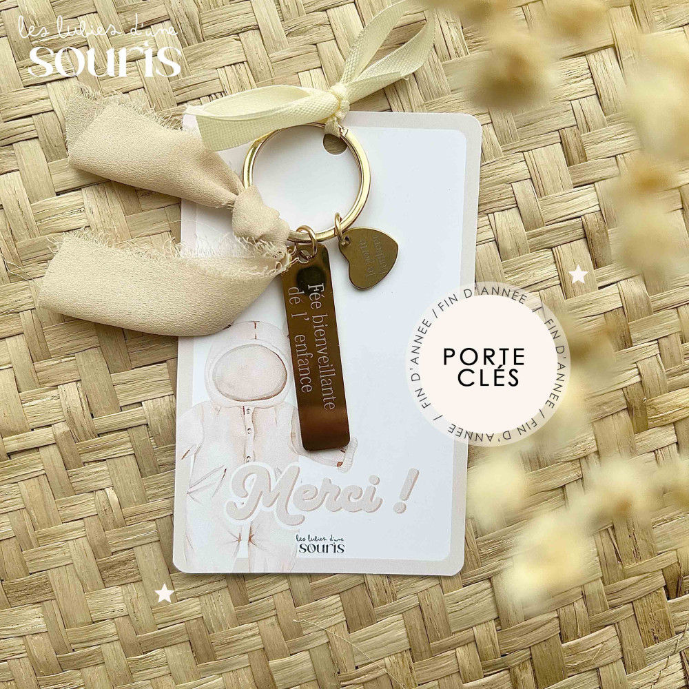 ★ Cadeau de fin d'année | Premiers mercis | Porte clé 