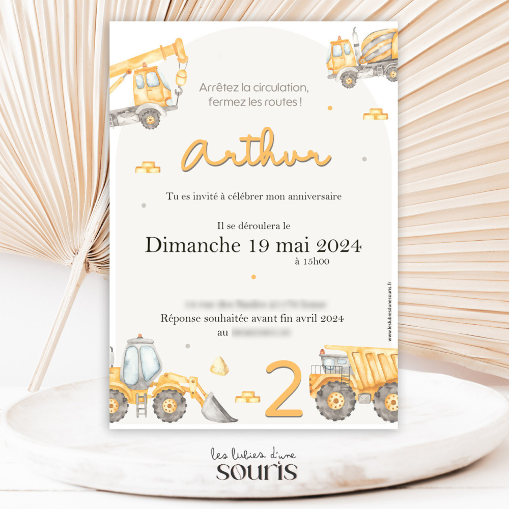 ★ Invitation & Faire part | Format carte postale | La vie de chantier