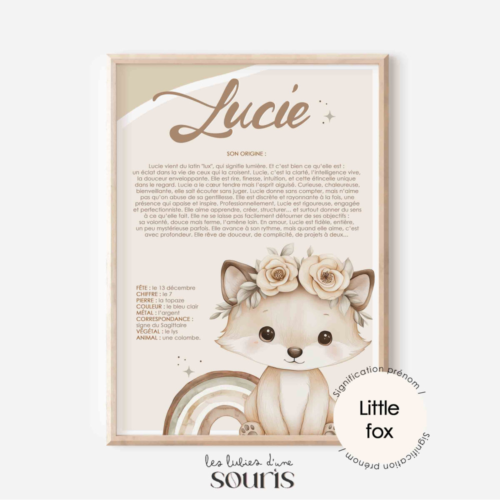 ★ Signification prénom - Little fox