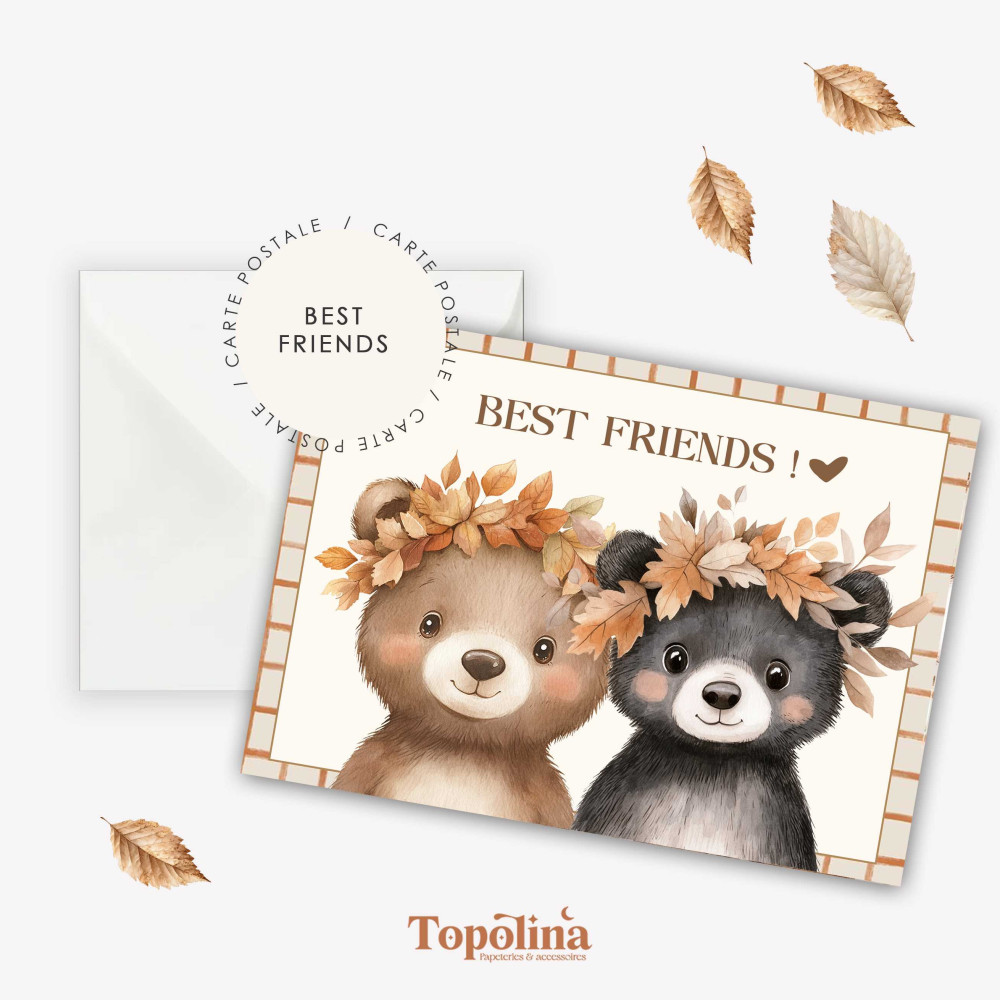 ★ AUTOMNE | Carte postale | Best friends