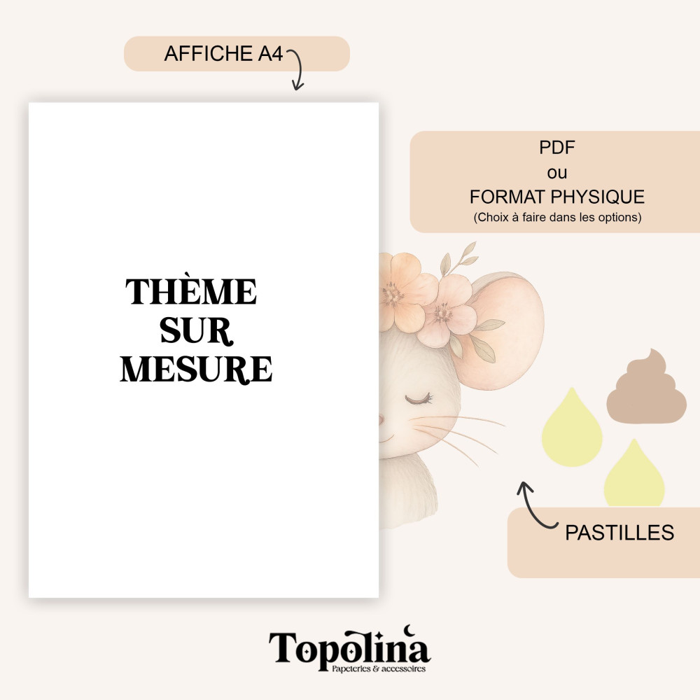 ★ Tableau de propreté pour Enfant | Sur-mesure