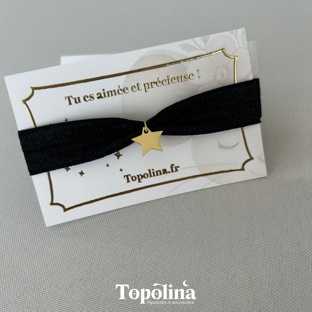 ★ Bracelet : réglisse  / Charms au choix