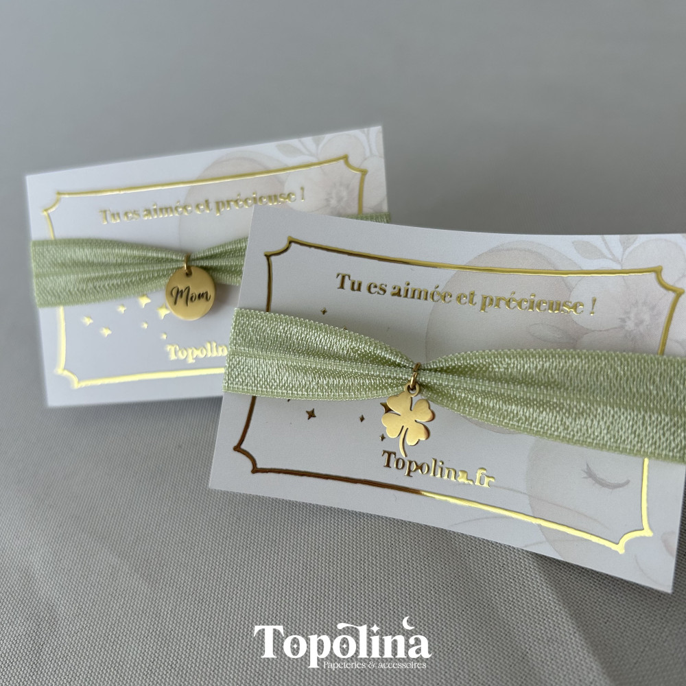  ★ Bracelet : menthe douce / Charms au choix 