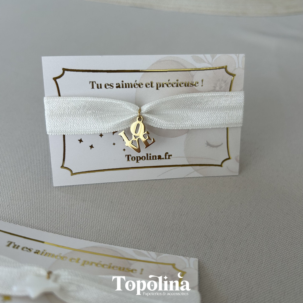 ★ Bracelet : Neige / Charms au choix