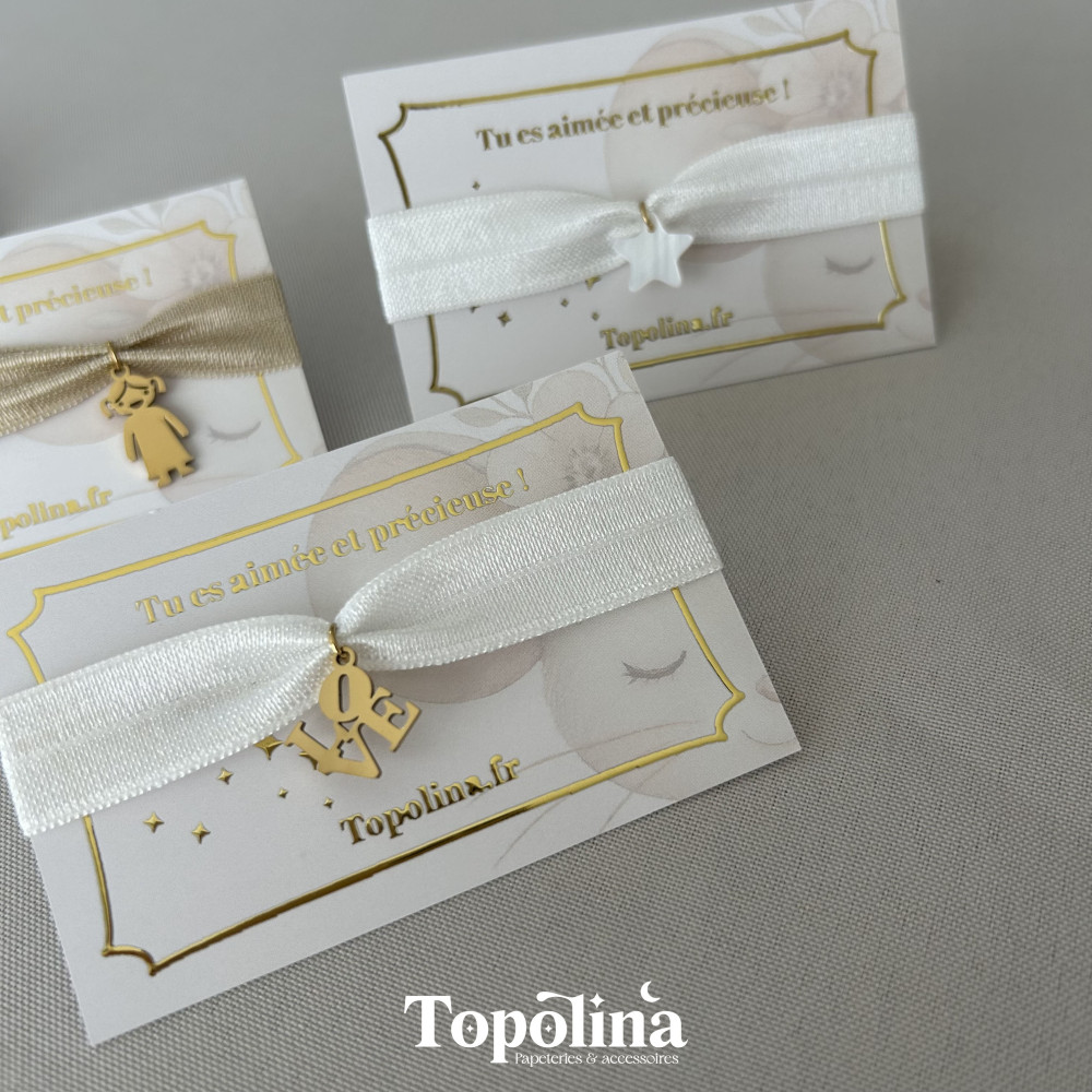 ★ Bracelet : Neige / Charms au choix