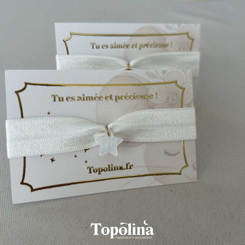 ★ Bracelet : Neige / Charms au choix