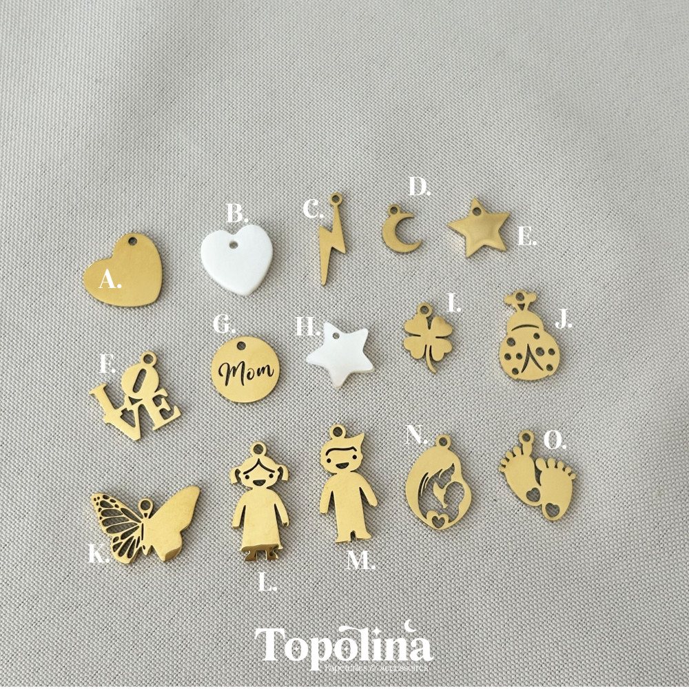  ★ Bracelet : Coquille d'oeuf / Charms au choix