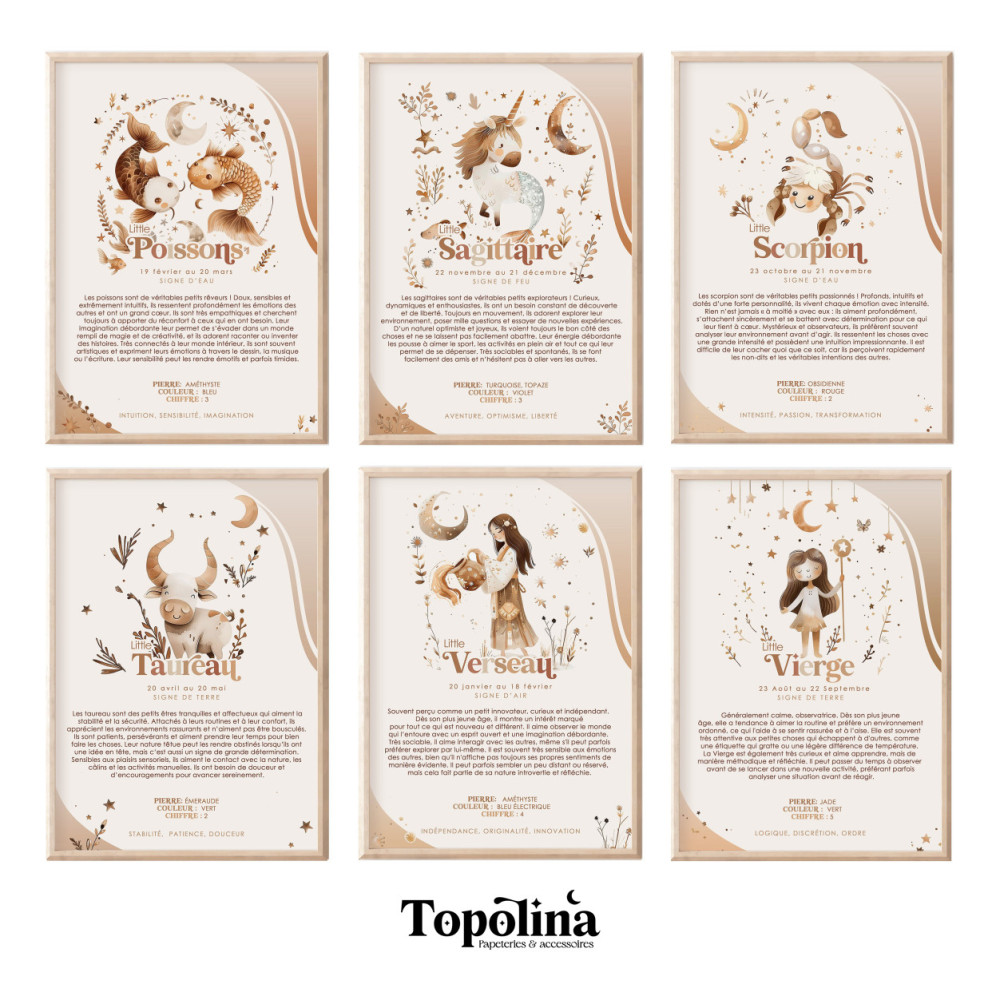 LION ★ Affiche Astrologique – Découvrez la Magie des Étoiles ! 