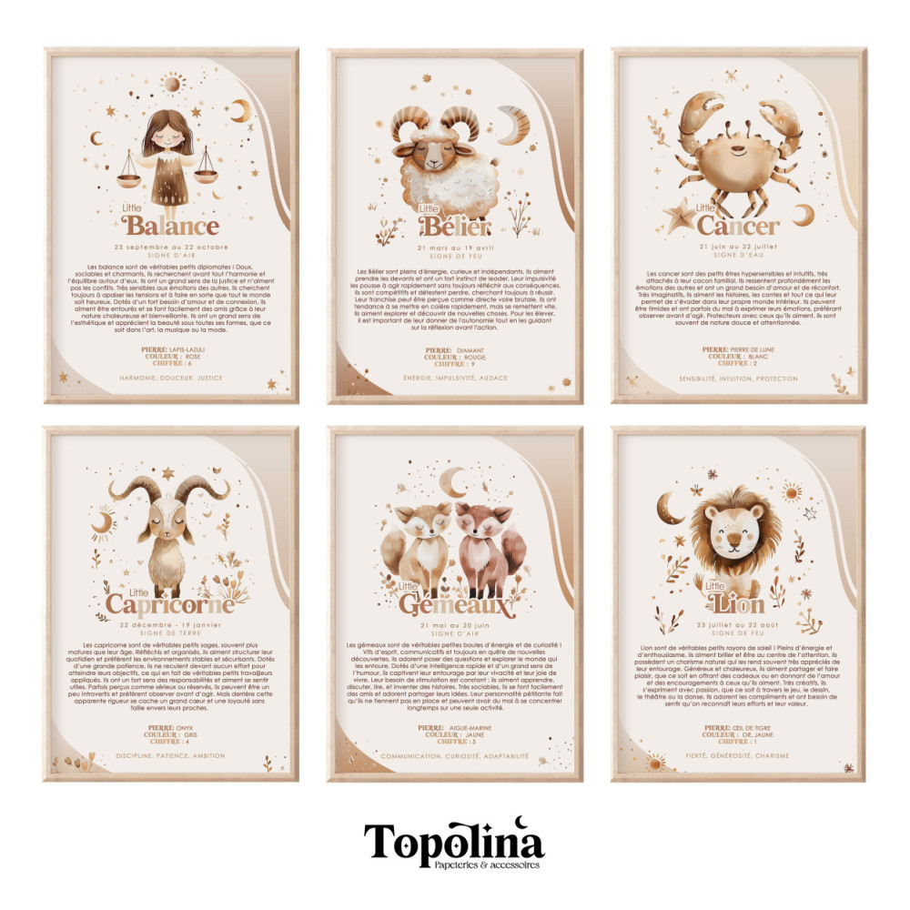 BALANCE ★ Affiche Astrologique – Découvrez la Magie des Étoiles ! 