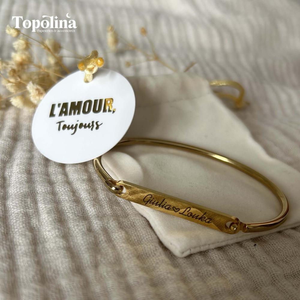 ★ Bracelet manchette / Votre histoire, à porter chaque jour