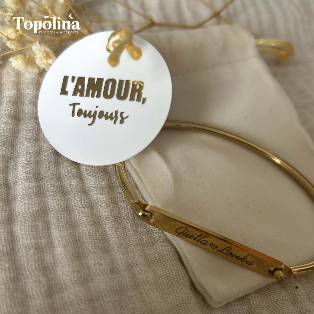 ★ Bracelet manchette / Votre histoire, à porter chaque jour