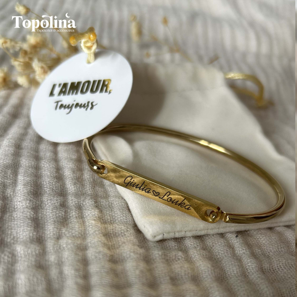 ★ Bracelet manchette / Votre histoire, à porter chaque jour