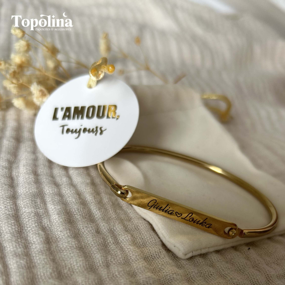 ★ Bracelet manchette / Votre histoire, à porter chaque jour