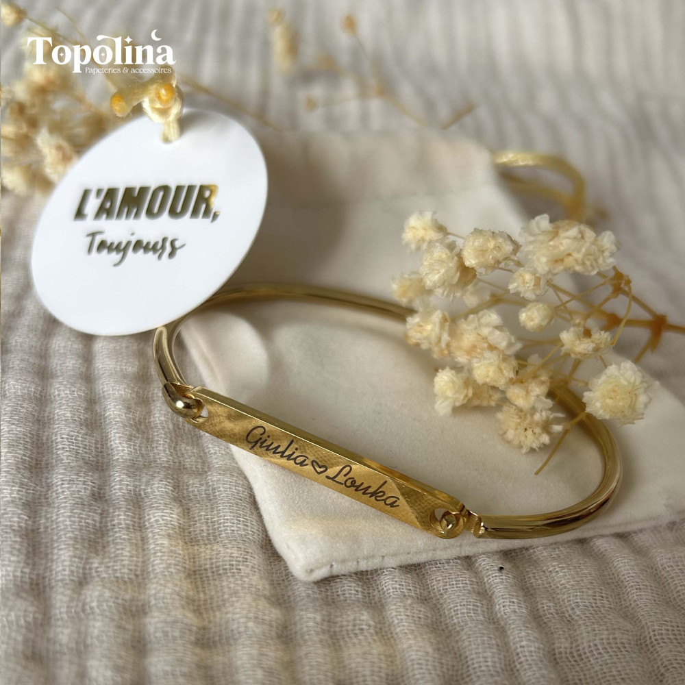 ★ Bracelet manchette / Votre histoire, à porter chaque jour