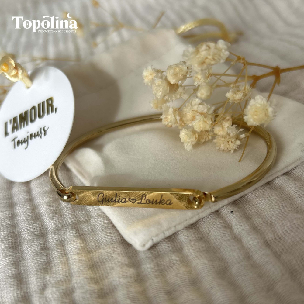 ★ Bracelet manchette / Votre histoire, à porter chaque jour