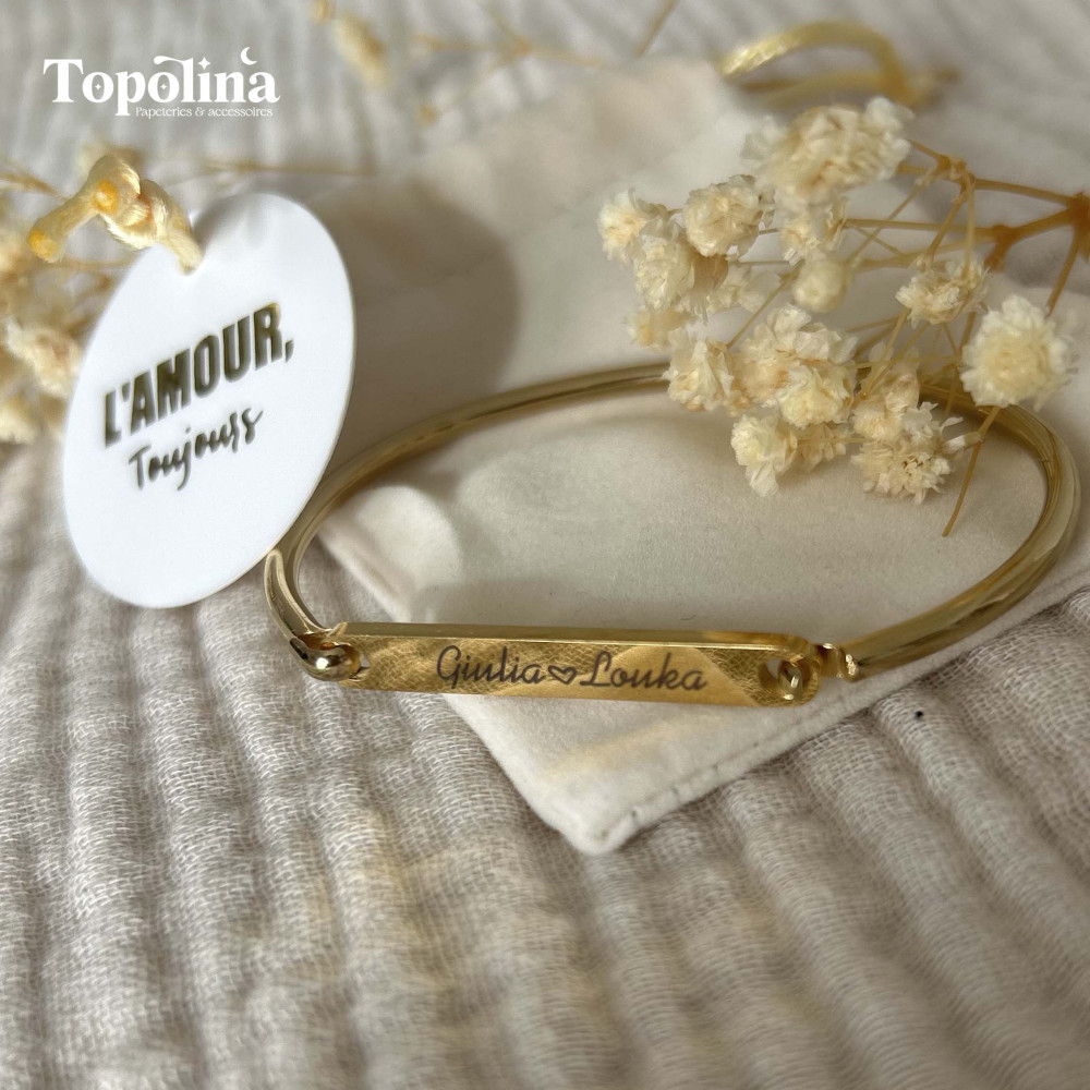 ★ Bracelet manchette / Votre histoire, à porter chaque jour