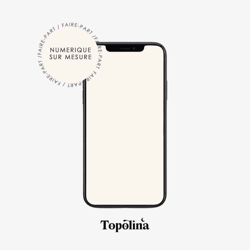 ★ Invitation & Faire Part | Numérique | Sur mesure