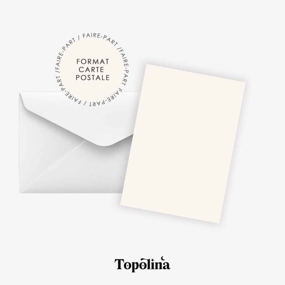 ★ Invitation & Faire part |Format carte postale | Sur mesure 